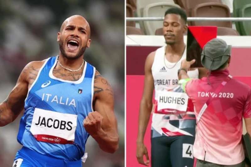 MARCELL JACOBS VINCE - L'INGLESE HUGHES SQUALIFICATO