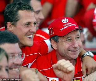 Michael Schumacher con Jean Todt