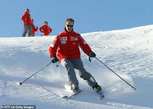 Michael Schumacher sugli sci