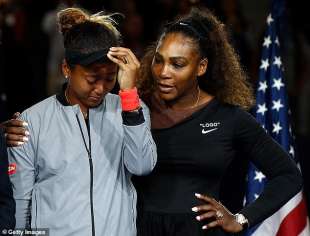 Naomi Osaka con Serena Williams
