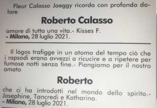 Roberto Calasso - necrologi