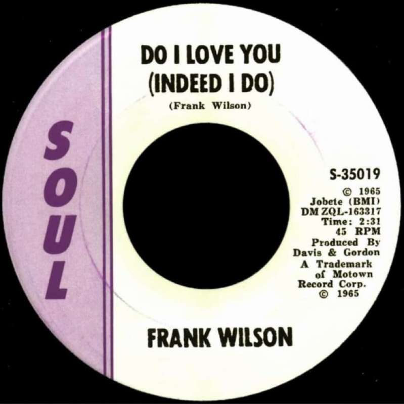 do i love you (indeed i do) di frank wilson
