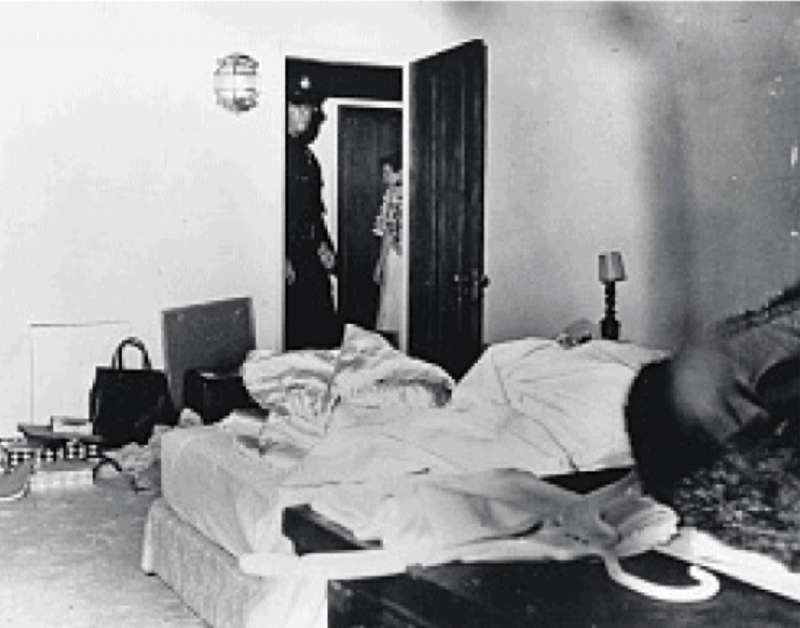 la stanza dove fu trovata morta marilyn monroe