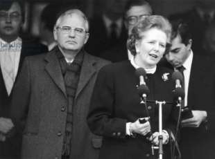 Mikhail Gorbaciov e Margaret Thatcher