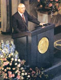 Mikhail Gorbaciov Nobel per la pace
