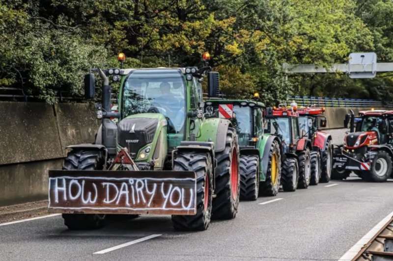 olanda proteste di allevatori e agricoltori