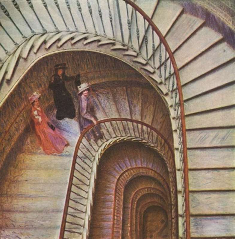 the stairway of farewells giacomo balla