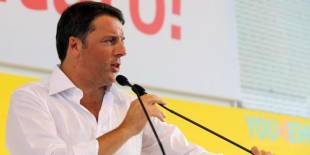 Matteo Renzi all’arrivo alla Festa Nazionale dell’Unita? di Bologna