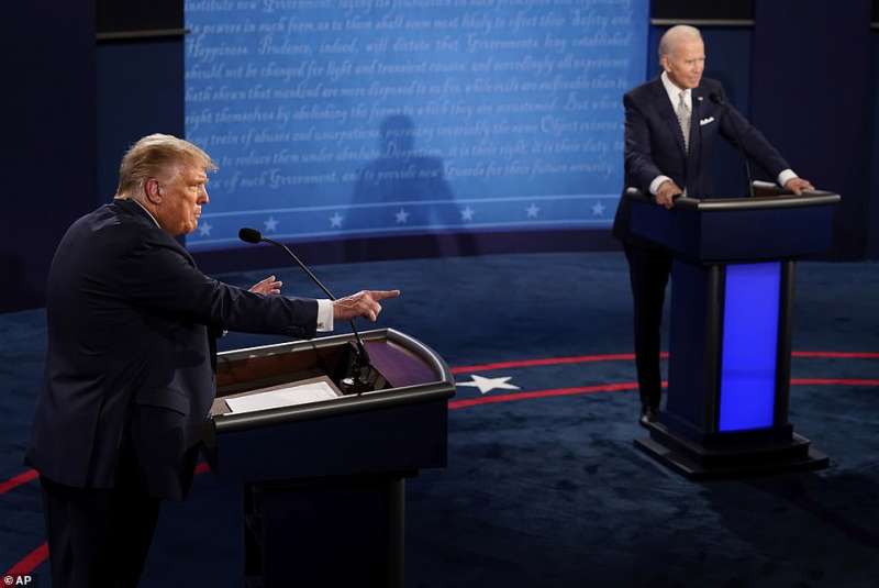 donald trump vs joe biden primo dibattito tv