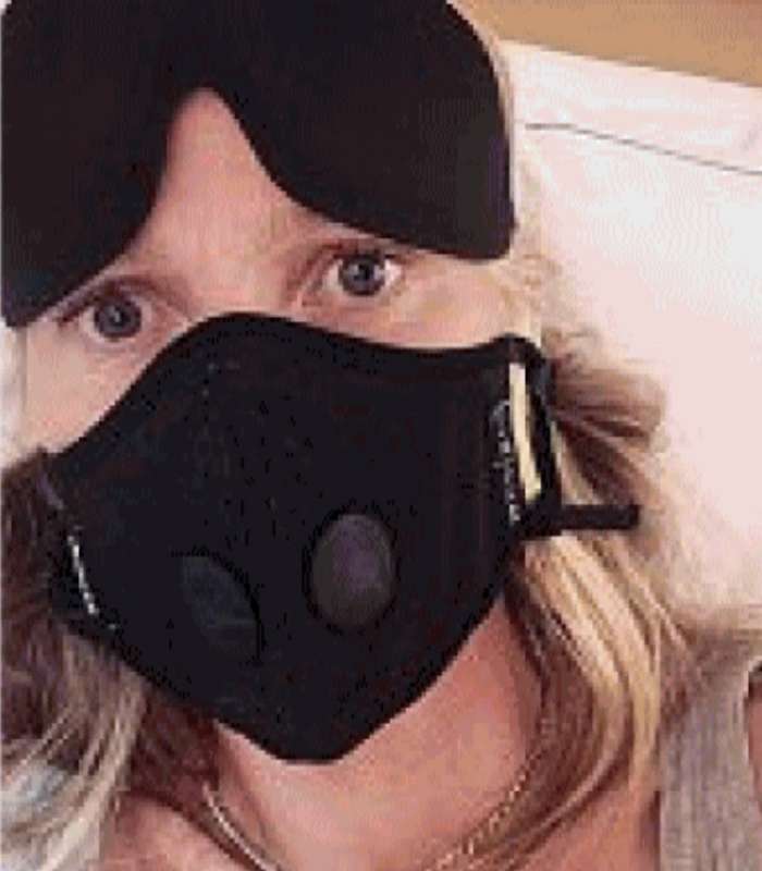 gwyneth paltrow con la mascherina
