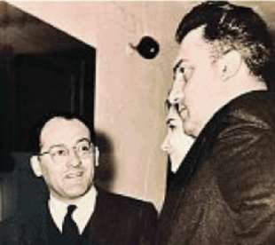 Mario Verdone con Federico Fellini