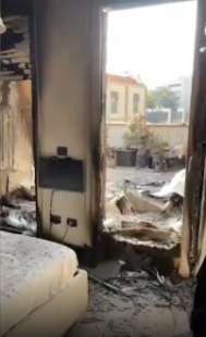 interno degli appartamenti bruciati a milano 1
