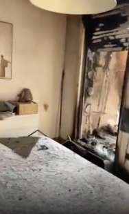 interno degli appartamenti bruciati a milano 2
