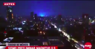 le luci blu durante il terremoto in messico 3