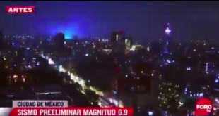 le luci blu durante il terremoto in messico 4