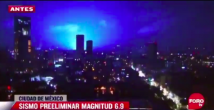 le luci blu durante il terremoto in messico 6