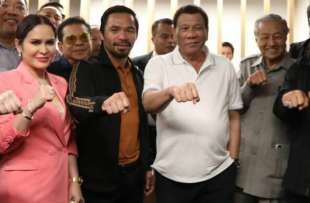 manny pacquiao con il presidente delle filippine duterte 1