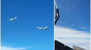 eurofighters intercettano aereo olandese