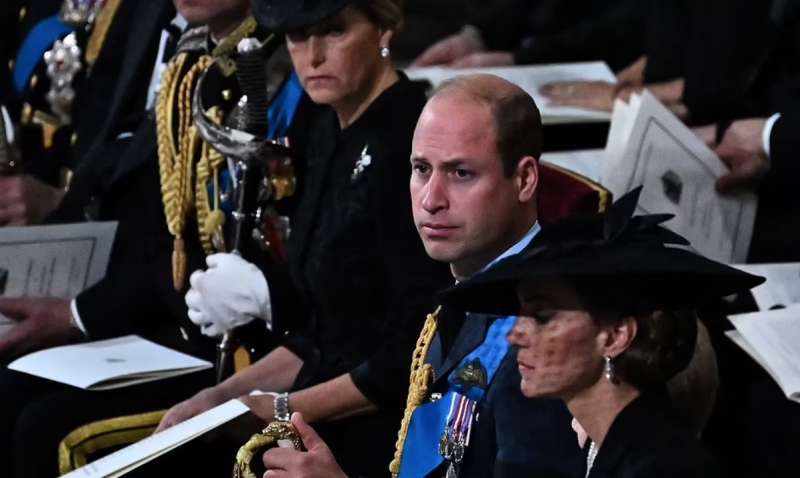principe william e meghan markle al funerale della regina elisabetta
