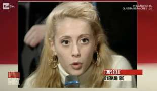 arianna meloni ospite della trasmissione tv tempo reale di michele santoro 12 gennaio 1995 3