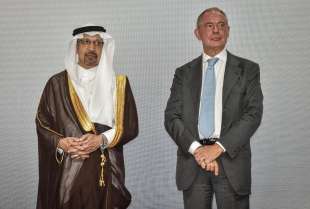 khalid al falih adolfo urso forum italo saudita sugli investimenti milano