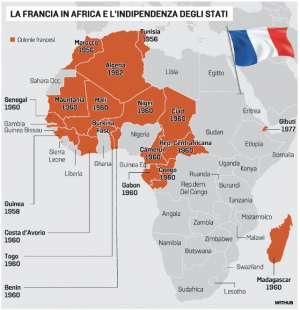 LA FRANCIA IN AFRICA E INDIPENDENZA DEGLI STATI