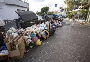 cassonetti ricolmi di rifiuti a roma 23
