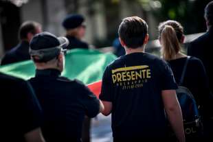 predappio, raduno di fascisti per l'anniversario della marcia su roma 27