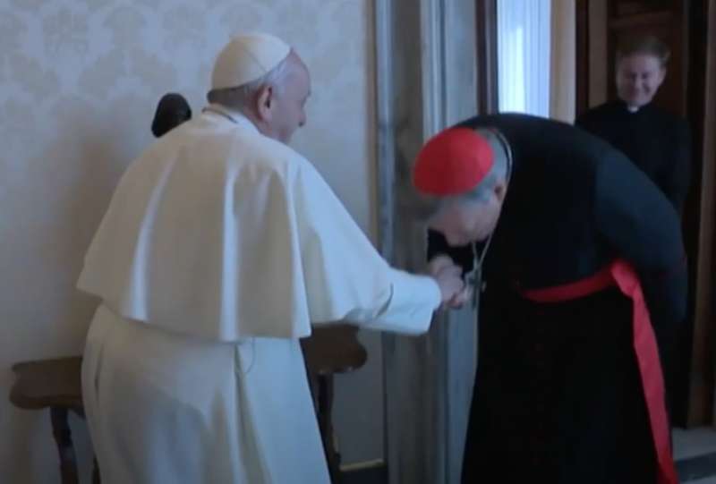 papa francesco riceve george pell 1