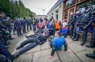 addestramento della polizia scozzese per la cop26 di glasgow 1