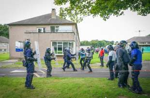 addestramento della polizia scozzese per la cop26 di glasgow 12