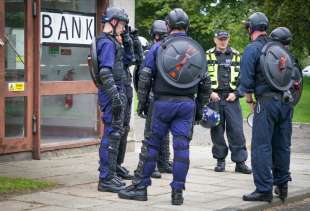 addestramento della polizia scozzese per la cop26 di glasgow 17