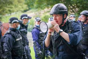 addestramento della polizia scozzese per la cop26 di glasgow 19