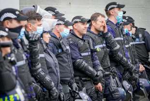 addestramento della polizia scozzese per la cop26 di glasgow 22