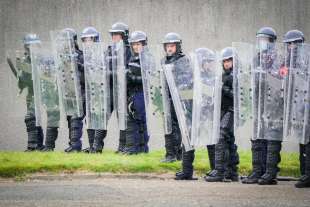 addestramento della polizia scozzese per la cop26 di glasgow 25