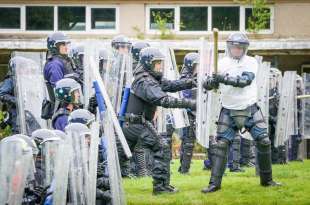 addestramento della polizia scozzese per la cop26 di glasgow 31