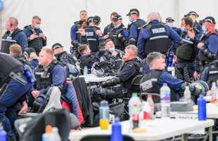 addestramento della polizia scozzese per la cop26 di glasgow 33