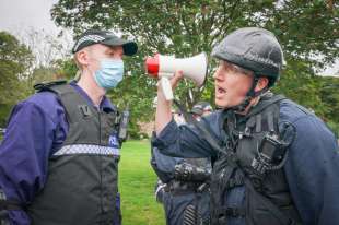 addestramento della polizia scozzese per la cop26 di glasgow 4