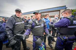 addestramento della polizia scozzese per la cop26 di glasgow 5
