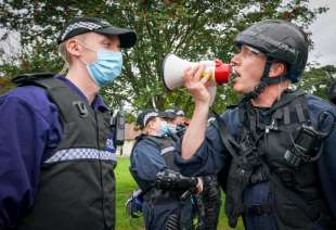 addestramento della polizia scozzese per la cop26 di glasgow 7