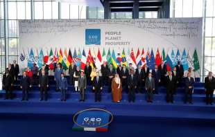 foto di gruppo g20 di roma