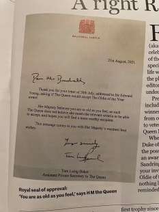 La lettera del segretario personale della Regina