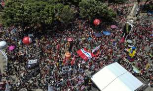 Manifestazione contro Bolsonaro
