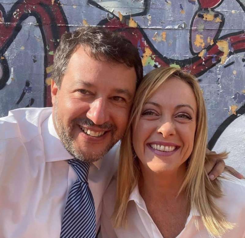Matteo Salvini e Giorgia Meloni