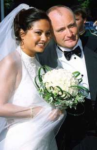 Phil Collins e Orianna Bates sposi
