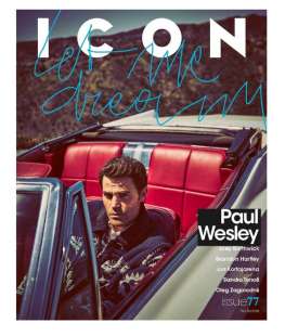 paul wesley in copertina su icon