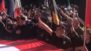 raduno di fascisti a predappio per il centenario della marcia su roma 4