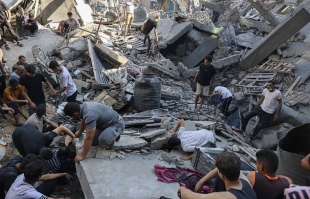 distruzione a gaza dopo gli attacchi israeliani 1