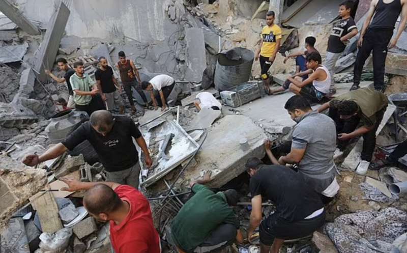 distruzione a gaza dopo gli attacchi israeliani 4