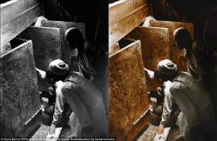 howard carter e uno scavatore aprono il sepolcro di tutankhamon